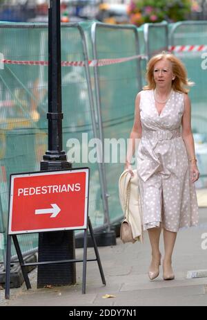 Dame Eleanor Laing MP (con: Epping Forest) arriva a Downing Street per un incontro al numero 10, 2 settembre 2019. Foto Stock