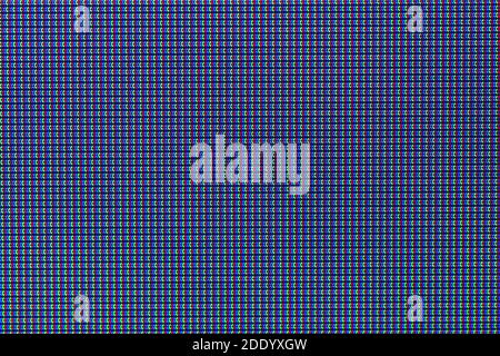 LED IPS pannello pixel o monitor schermo display pannello texture vista macro. Schermo a LED colorato per lo sfondo e il design con spazio di copia per testo o ima Foto Stock