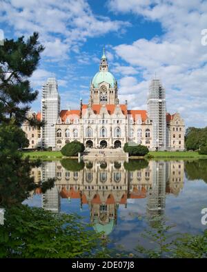 Nuovo Municipio (Neues Rathaus), Hannover, bassa Sassonia, Germania Foto Stock