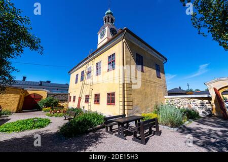 Old Town Hall in Old Rauma, Patrimonio dell'Umanità dell'UNESCO, Finlandia, Europa Foto Stock