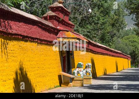 Norbulingka, parte dell'"Ensemble storico del Potala Palace e patrimonio dell'umanità dell'UNESCO, Lhasa, Tibet, Cina Foto Stock