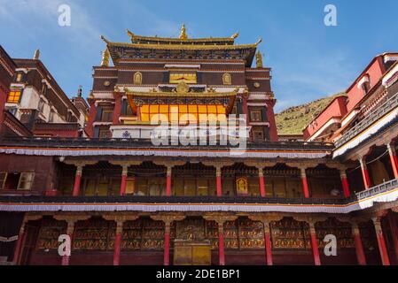 Monastero di Tashi Lhunpo, Shigatse, Tibet, Cina Foto Stock
