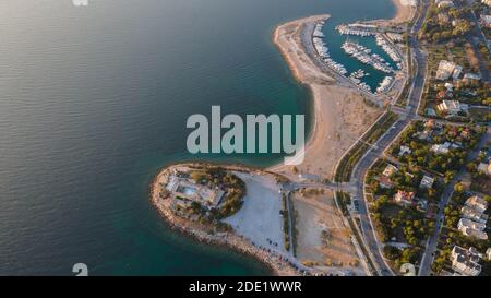 La prima marina a Glyfada, Grecia Foto Stock