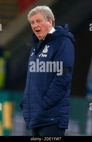 LONDRA, INGHILTERRA - NOVEMBRE 27: Roy Hodgson, direttore del Crystal Palace, durante la premiership tra Crystal Palace e Newcastle United a Selhurst Park sta Foto Stock