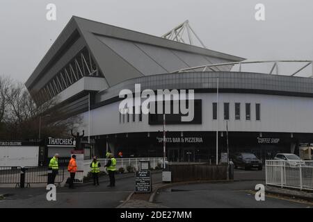 Bristol, Regno Unito. 28 Nov 2020. 28 novembre 2020.Bristol City Football Stadium sarà istituito dall'Esercito la prossima settimana se Covid 19 vaccinazione di massa approvazione è dato il via libera da parte dei funzionari della Salute. Credito immagine: Robert Timoney/Alamy Live News Foto Stock