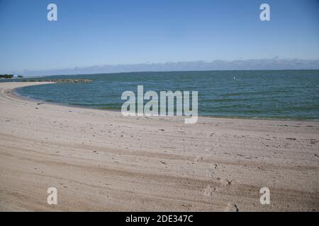 Spiaggia presso il Maumee Bay state Park Foto Stock