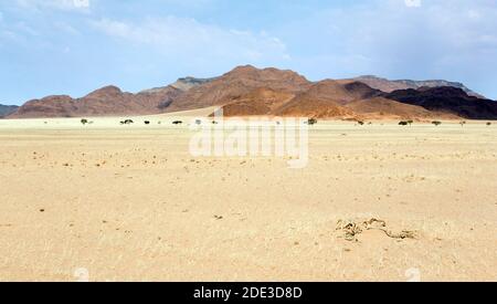 Vista panoramica sul paesaggio di Twyfelfontein in Namibia Foto Stock