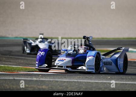 28 Gunther Maximilian (ger), BMW i Andretti Motorsport, BMW IFE.21, azione durante i test pre-stagione di Valencia per il Campionato Mondiale ABB FIA Formula e 2020-21, sul circuito Ricardo Tormo, dal 28 novembre al 1 dicembre 2020 a Valencia, Spagna - Foto Xavi Bonilla / DPPI / LM Foto Stock