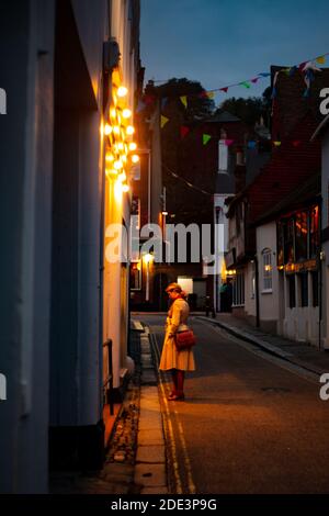 Un negozio in Courthouse Street nel centro storico di Hastings Foto Stock