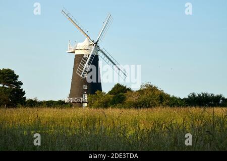 The Tower Windmill, Norfolk, Inghilterra Foto Stock