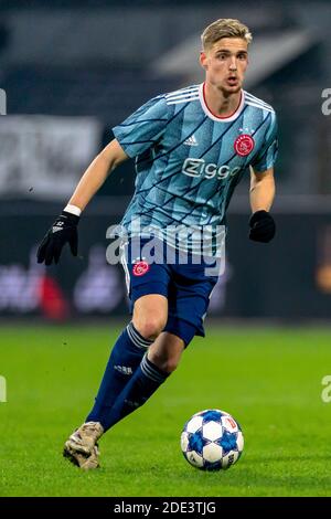 DORDRECHT, Paesi Bassi. 28 novembre 2020. Calcio, campionato olandese di Jupiler, stagione 2020/2021, durante la partita Dordrecht - Jong Ajax Credit: Pro Shots/Alamy Live News Foto Stock