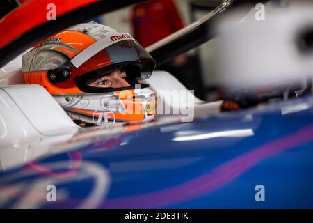 LYNN Alexandre (gbr), Mahindra Racing, Mahinda M7Electro, ritratto durante i test pre-stagione di Valencia per il Campionato Mondiale di Formula e ABB FIA 2020-21, sul circuito Ricardo Tormo, dal 28 novembre al 1 dicembre 2020 a Valencia, Spagna - Photo Germain Hazard / DPPI / LM Foto Stock