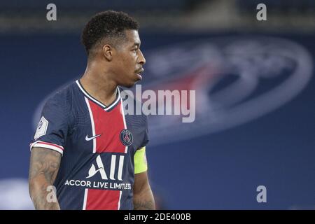 Fresnel Kimpembe (PSG) durante il campionato francese Ligue 1 partita di calcio tra Parigi Saint-Germain e Girondins de Bordeaux il 28 novembre 2020 allo stadio Parc des Princes di Parigi, Francia - Foto Stephane Allaman / DPPI / LM Foto Stock