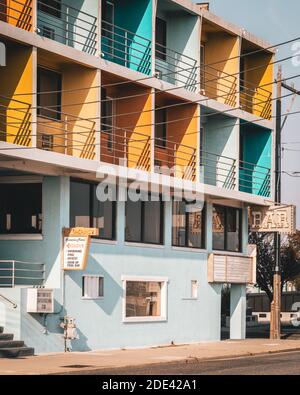 Colorato motel a Wildwood, New Jersey Foto Stock
