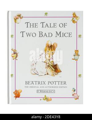 Libro per bambini "The Tale of Two Bad MICE" di Beatrix Potter, Grande Londra, Inghilterra, Regno Unito Foto Stock
