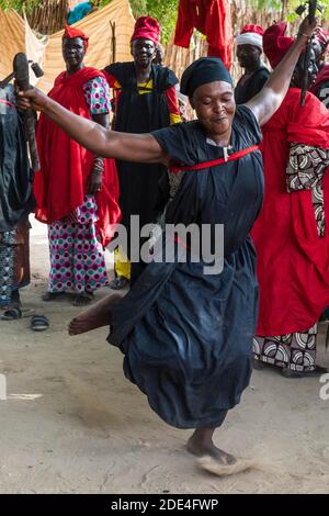 Cerimonia Voodoo a Dogondoutchi, Niger Foto Stock