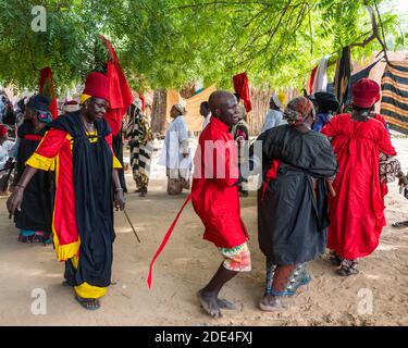 Cerimonia Voodoo a Dogondoutchi, Niger Foto Stock