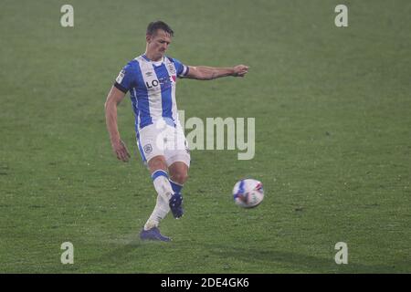 HUDDERSFIELD, INGHILTERRA. 28 NOVEMBRE Jonathan Hogg di Huddersfield Town in azione durante la partita del campionato Sky Bet tra Huddersfield Town e Middlesbrough al John Smith's Stadium di Huddersfield sabato 28 novembre 2020. (Credit: Mark Fletcher | MI News) Credit: MI News & Sport /Alamy Live News Foto Stock