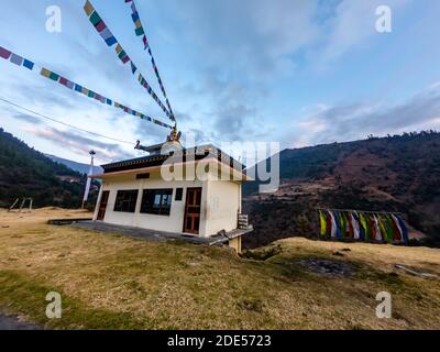 Foto del Monastero di Arunachal Pradesh, Dirang Gompa Foto Stock