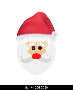 Icona Babbo Natale. Illustrazione vettoriale Illustrazione Vettoriale