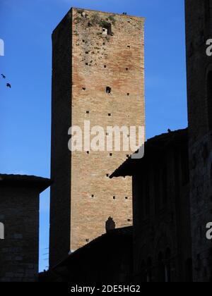 Le torri di San Gimignano, Toscana, Italia Foto Stock