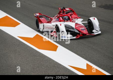 07 sette Camara Sergio (bra), Dragon / Penske Autosport, Penske EV-5, azione durante il test pre-stagionale di Valencia per il Campionato del mondo di Formula e ABB FIA 2020-21, sul circuito Ricardo Tormo, dal 28 novembre al 1 dicembre 2020 a Valencia, Spagna - Foto Xavi Bonilla / DPPI / LM Foto Stock