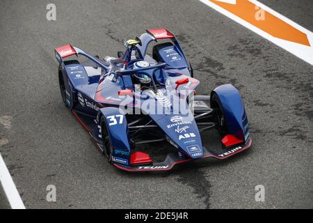 37 Cassidy Nick (nzl), Envision Virgin Racing, Audi e-tron FE07, azione durante i test pre-stagione di Valencia per il Campionato del mondo ABB FIA Formula e 2020-21, sul circuito Ricardo Tormo, dal 28 novembre al 1 dicembre 2020 a Valencia, Spagna - Foto Xavi Bonilla / DPPI / LM Foto Stock