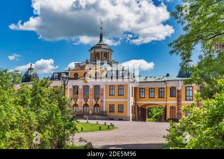 Il Palazzo Belvedere è una delle più belle residenze di Weimar, Turingia, Germania, Europa Foto Stock