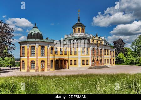 Il Palazzo Belvedere è una delle più belle residenze di Weimar, Turingia, Germania, Europa Foto Stock