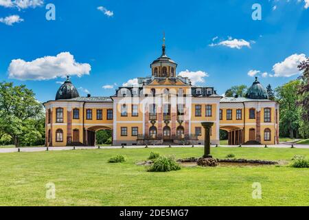 Il Palazzo Belvedere è una delle più belle residenze di Weimar, Turingia, Germania, Europa Foto Stock