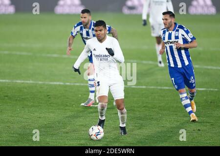 Carlos Henrique Casemiro del Real Madrid durante il campionato spagnolo La Liga partita di calcio tra Real Madrid e Deportiv / LM Foto Stock