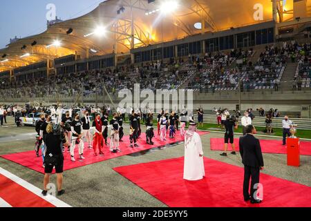 Sakhir, Bahrein. 29 Nov 2020. Fine del protocolo del razzismo durante il Gran Premio del Golfo Air Bahrain di Formula 1 2020, dal 27 al 29 novembre 2020 sul circuito Internazionale del Bahrain, a Sakhir, Bahrain - Foto Antonin Vincent / DPPI / LM Credit: Gruppo editoriale LiveMedia/Alamy Live News Foto Stock