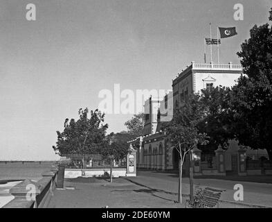Sudan. Khartoum. Il palazzo dal lato del fiume guida ca. 1936 Foto Stock