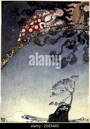 Kay Nielsen illustrazione.......................... e si è allontanato per quanto possibile dal Castello che si trovava ad est del Sole e ad ovest della Luna Foto Stock