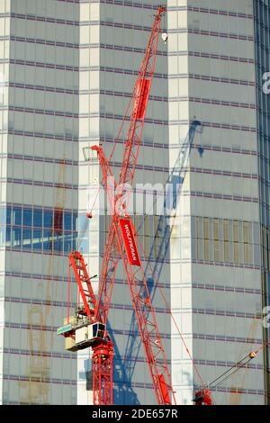 Evolving City of London Skyline, Tower Cranes, City of London, Regno Unito Foto Stock