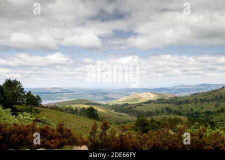 Landsacape a Muiños, Serra do Xurés-Baixa Limia parco naturale, Galizia, Spagna Foto Stock