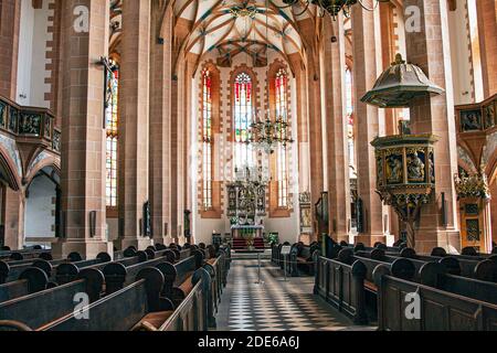 La chiesa di Sant'Anna sulla Grossekirche Strasse ad Anneberg-Bucholtz, Sassonia, Germania Foto Stock