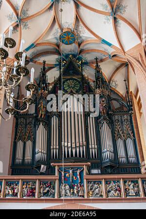 La chiesa di Sant'Anna sulla Grossekirche Strasse ad Anneberg-Bucholtz, Sassonia, Germania Foto Stock