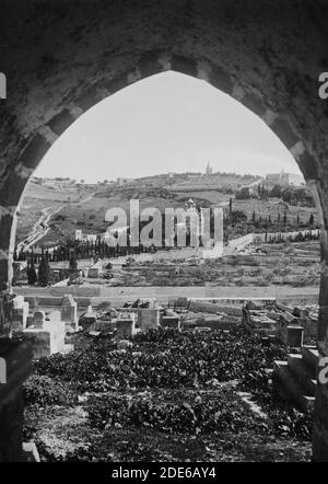 Didascalia originale: Gerusalemme - posizione: Gerusalemme ca. 1898-1946 Foto Stock