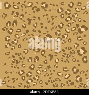 Motivo senza cuciture con texture punteggiato leopardata Illustrazione Vettoriale