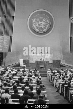 Jimmy carter si rivolge alle Nazioni Unite ca. 4 ottobre 1977 Foto Stock