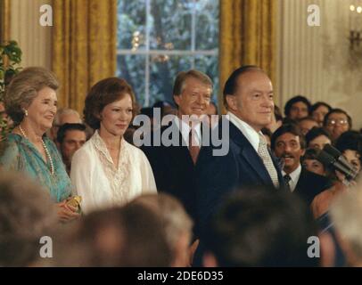 USO reception con Bob Hope ca. 05/24/1978 Foto Stock