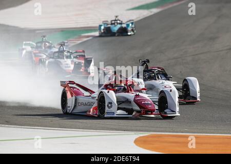 07 sette Camara Sergio (bra), Dragon / Penske Autosport, Penske EV-5, azione durante il test pre-stagionale di Valencia per il Campionato del mondo di Formula e ABB FIA 2020-21, sul circuito Ricardo Tormo, dal 28 novembre al 1 dicembre 2020 a Valencia, Spagna - Foto Xavi Bonilla / DPPI / LM Foto Stock