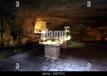 Museo a der Burgruine Regenstein bei Blankenburg (Harz) Foto Stock