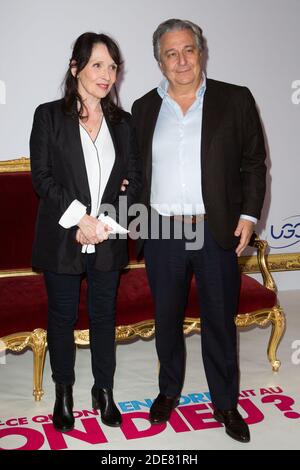 Chantal Lauby e Christian Clavier frequentano 'quest ce qu'on a encore fait au bon dieu?' Prima di Parigi al Grand Rex il 14 gennaio 2019 a Parigi, Francia. Foto di ABACAPRESS.COM Foto Stock