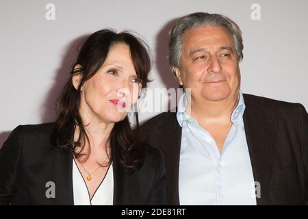 Chantal Lauby e Christian Clavier frequentano 'quest ce qu'on a encore fait au bon dieu?' Prima di Parigi al Grand Rex il 14 gennaio 2019 a Parigi, Francia. Foto di ABACAPRESS.COM Foto Stock