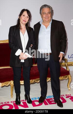 Chantal Lauby e Christian Clavier frequentano 'quest ce qu'on a encore fait au bon dieu?' Prima di Parigi al Grand Rex il 14 gennaio 2019 a Parigi, Francia. Foto di ABACAPRESS.COM Foto Stock