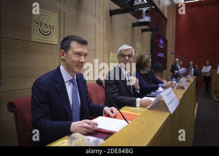 Air France - Benjamin Smith, CEO di KLM, durante una commissione del Senato al Senato di Parigi, il 16 gennaio 2019. Foto di Eliot Blondt/ABACAPRESS.COM Foto Stock