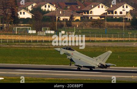 EF 2000 appena sbarcato Foto Stock