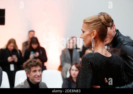 Celine Dion partecipa allo spettacolo Alexandre Vauthier Haute Couture Primavera Estate 2019 come parte della settimana della Moda di Parigi il 22 gennaio 2019 a Parigi, Francia. Foto di Kendrick/ABACAPRESS.COM Foto Stock